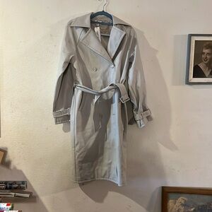 NWT tan trench coat size XS